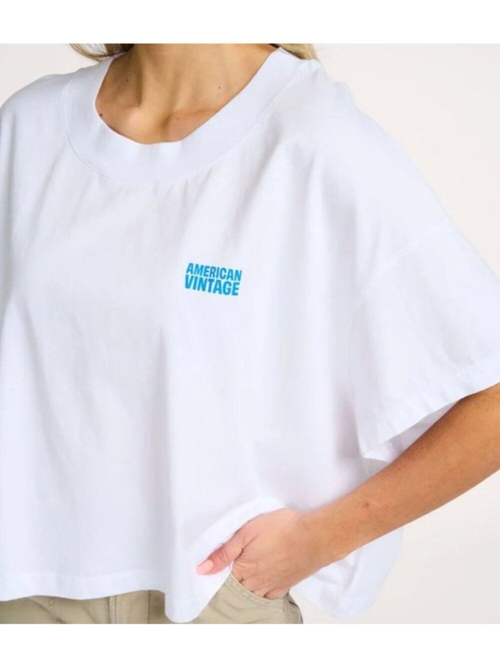 NWT American Vintage "Gixy" T-shirt Tee White XS/S